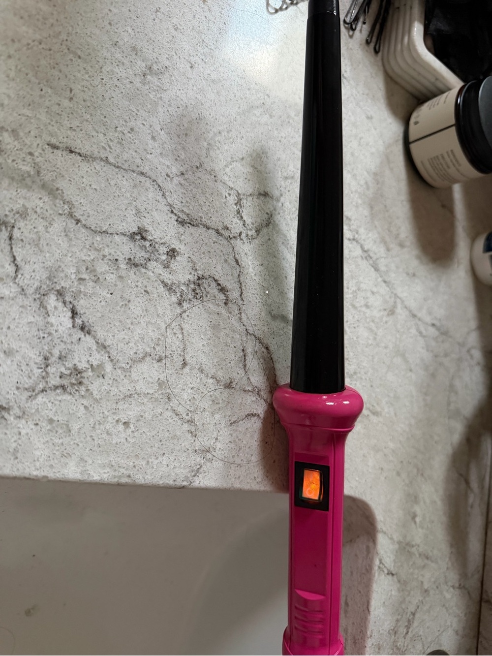 Pink Curling Wand - Hair Styling Tool